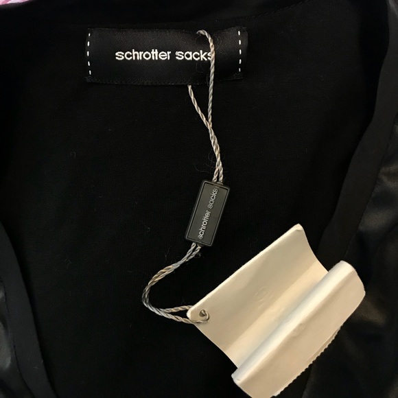 Schrotter Sacks Black Silky Tunic Top - Picture 7 of 8